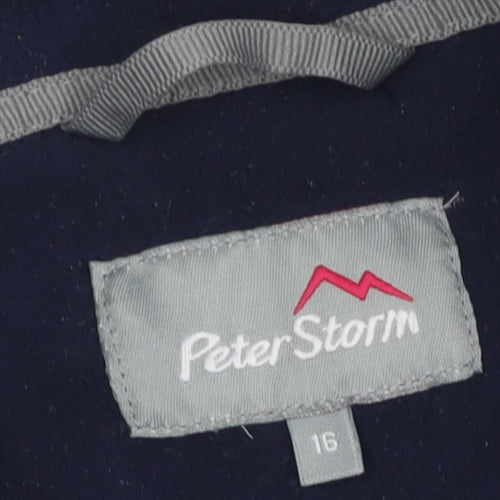 Peter Storm Women's Blue Fleece Sweatshirt Size 16