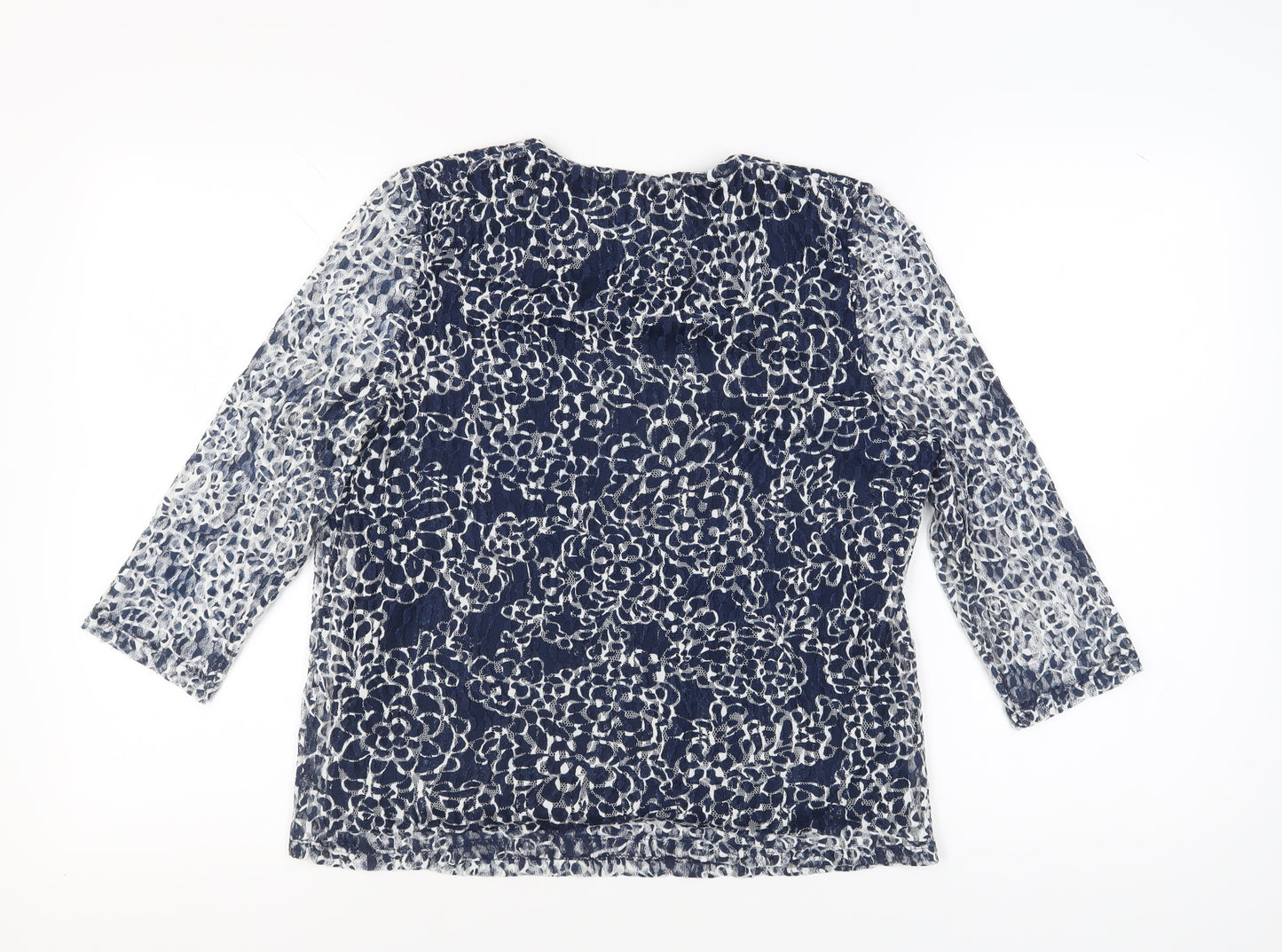 Eastex Women's Blue Floral Top 14