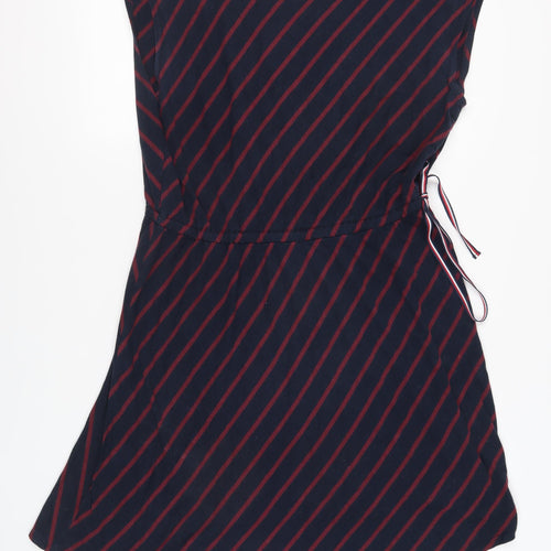 Tommy Hilfiger Women's Blue Striped Jersey Dress XL