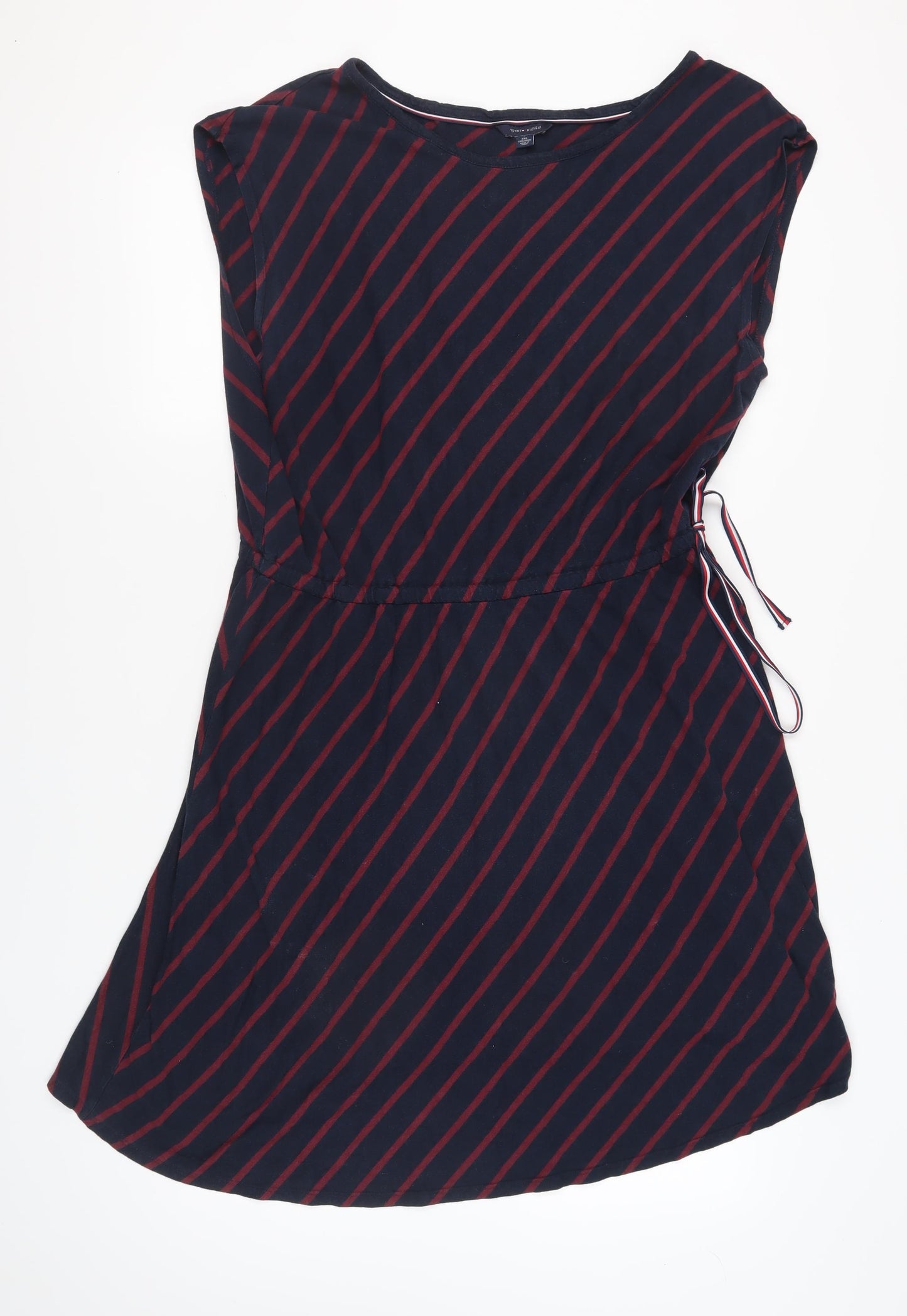 Tommy Hilfiger Women's Blue Striped Jersey Dress XL