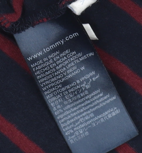 Tommy Hilfiger Women's Blue Striped Jersey Dress XL