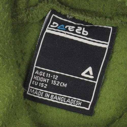 Dare 2b Boys Green Pullover Fleece Hoodie Age 11-12