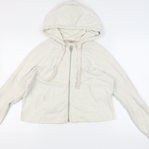 AllSaints Women's Ivory Full Zip Hoodie Size S