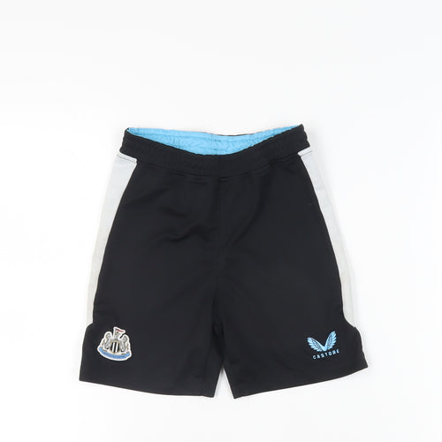Castore Boys Black Athletic Shorts 6-7Y Football Wear