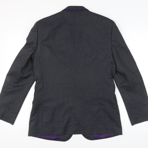 Benetti Men's Grey Blazer - 40R Regular Fit