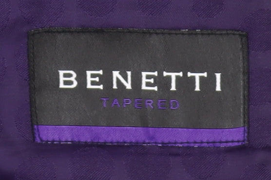 Benetti Men's Grey Blazer - 40R Regular Fit