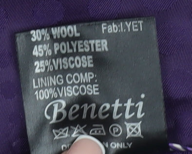 Benetti Men's Grey Blazer - 40R Regular Fit