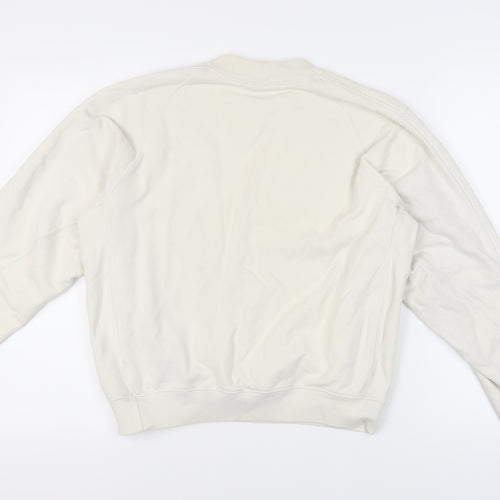 Uniqlo Ivory Cotton Unisex Pullover Sweatshirt S