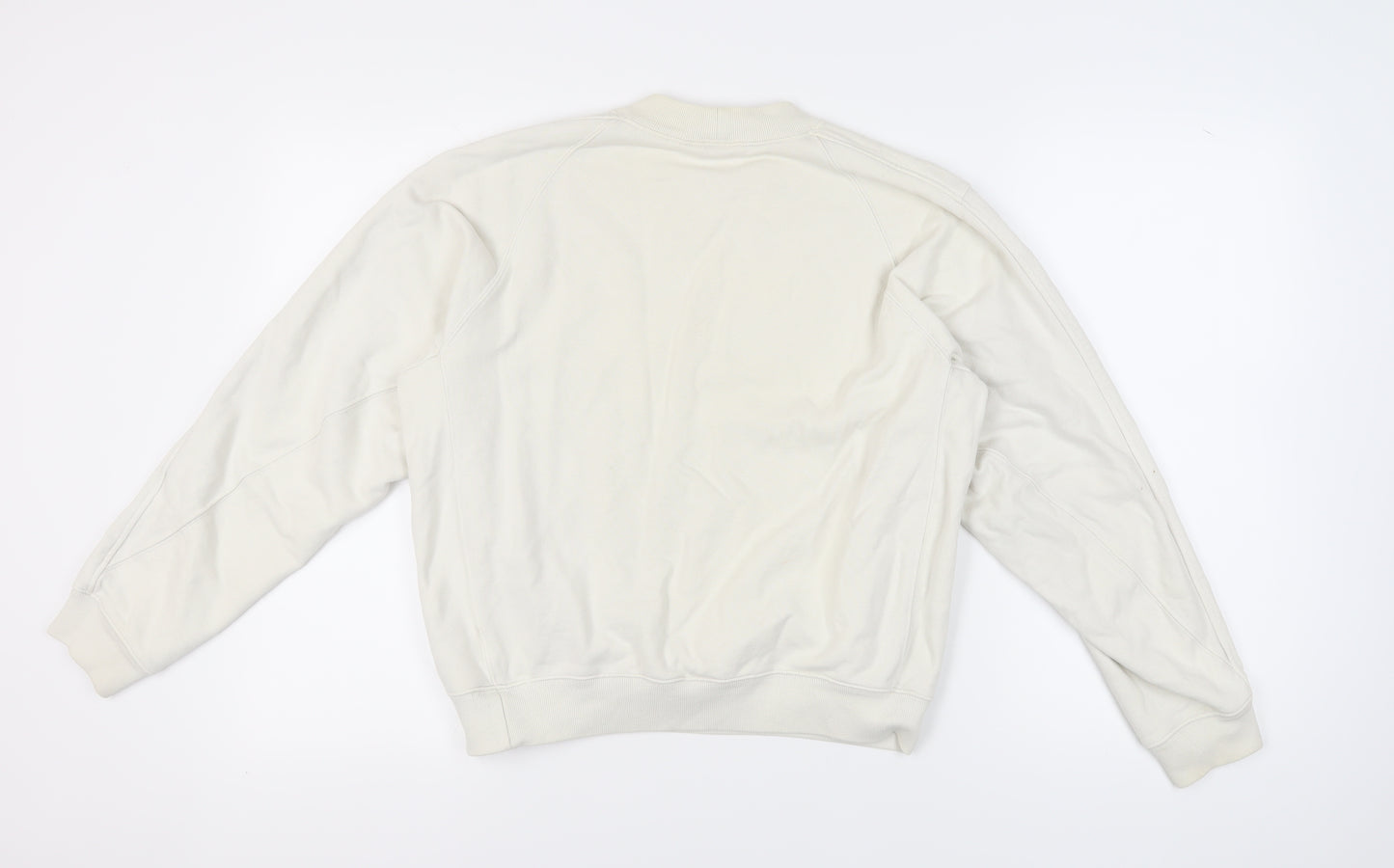 Uniqlo Ivory Cotton Unisex Pullover Sweatshirt S