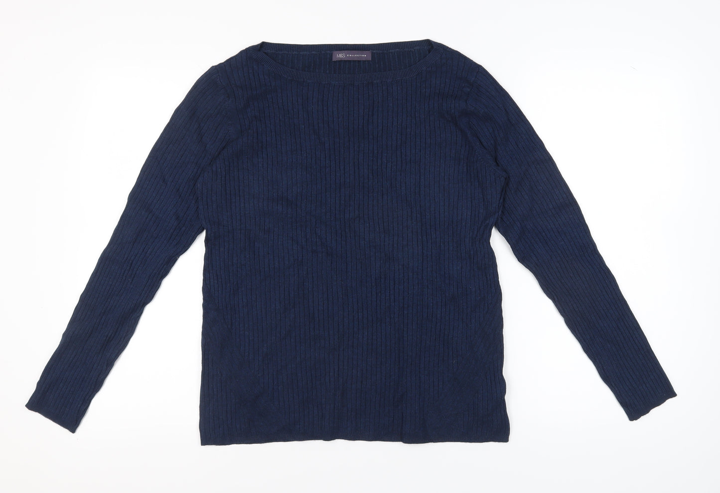 Marks and Spencer Women's Blue Pullover Jumper Size 18