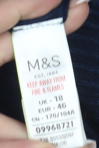 Marks and Spencer Women's Blue Pullover Jumper Size 18