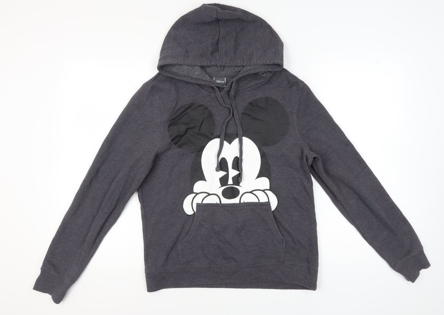 Disney Unisex Adults Grey Hoodie Size 10 Mickey Mouse