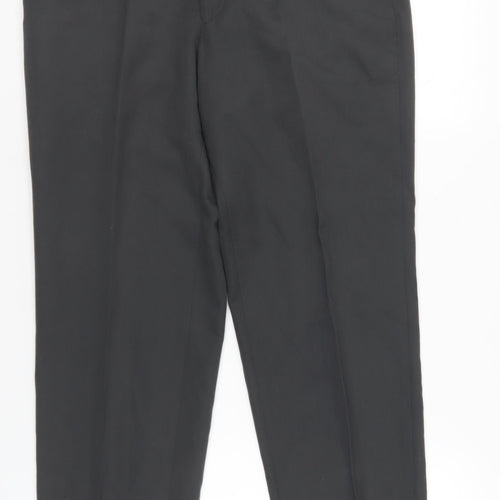 Greenwoods Men's Black Classic Fit Trousers
