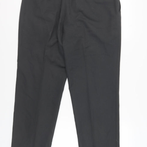 Greenwoods Men's Black Classic Fit Trousers
