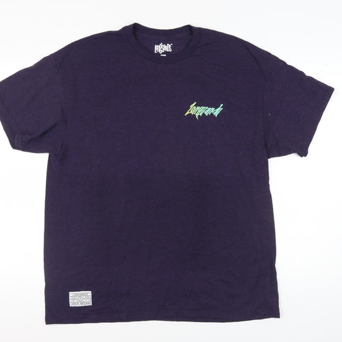 Longsands Purple XL Unisex Graphic T-Shirt