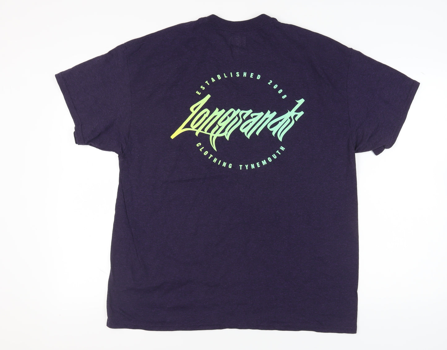Longsands Purple XL Unisex Graphic T-Shirt