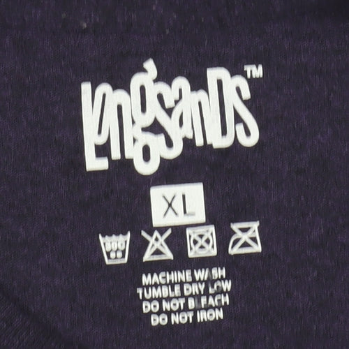 Longsands Purple XL Unisex Graphic T-Shirt