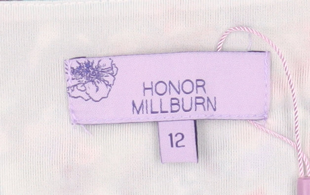 Honor Millburn Women's Floral Blouse 3/4 Sleeve Size 12