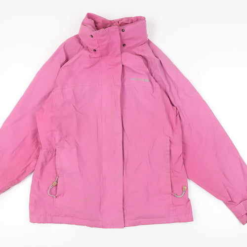 Trespass Pink Women's Basic Jacket, Size L, Waterproof