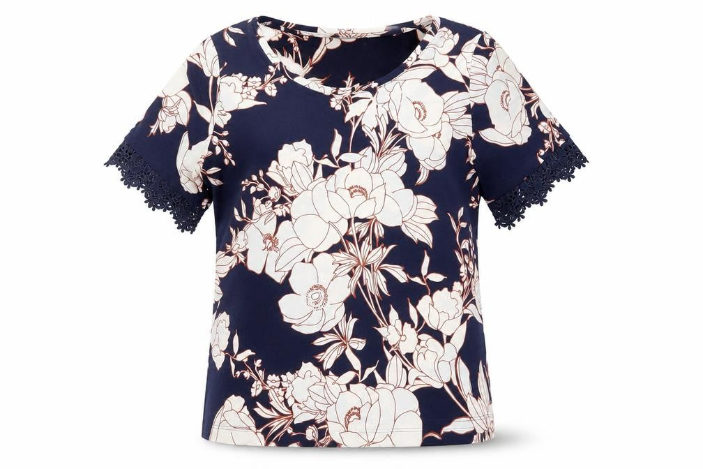 Front view of Marks & Spencer Women's Floral Tunic Top, size 12