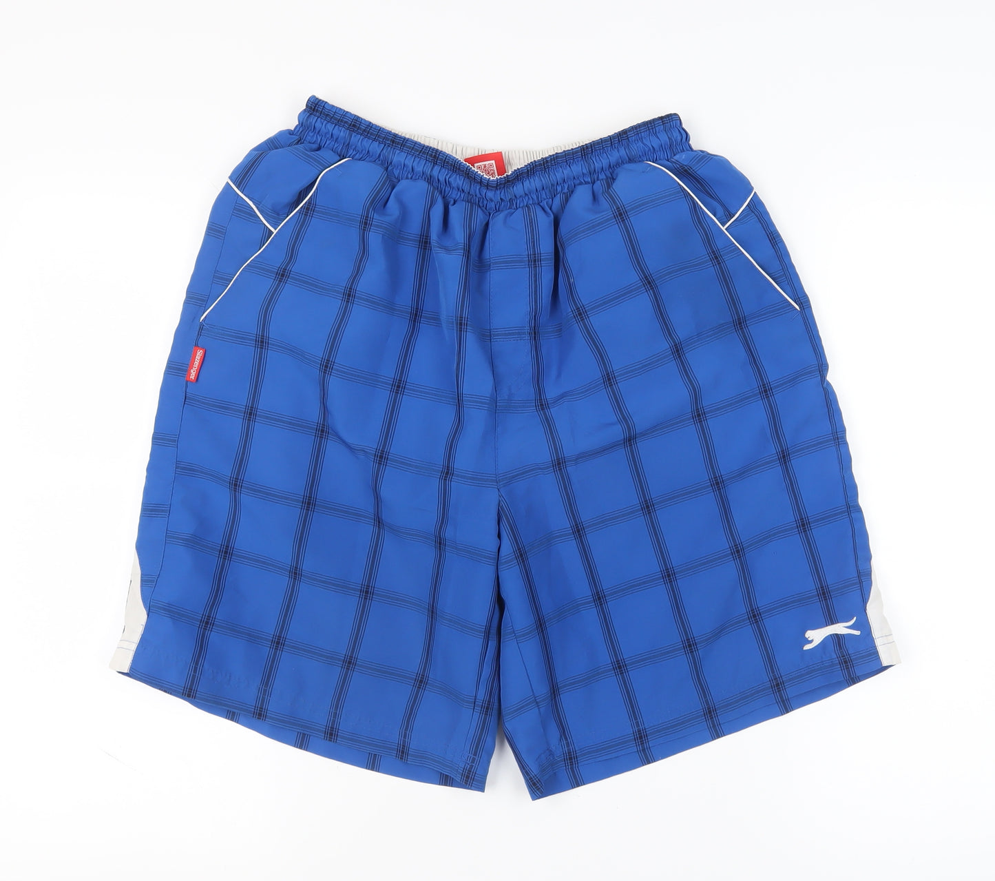 Slazenger Men's Blue Swim Shorts - Large Size, Pockets