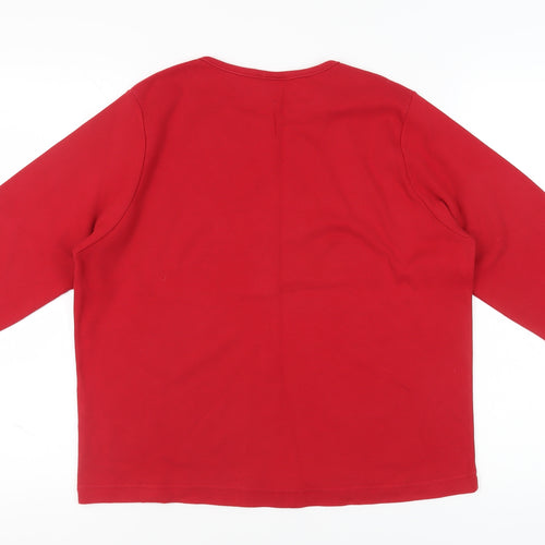 Dash Women's Red 3/4 Sleeve T-Shirt Size 18
