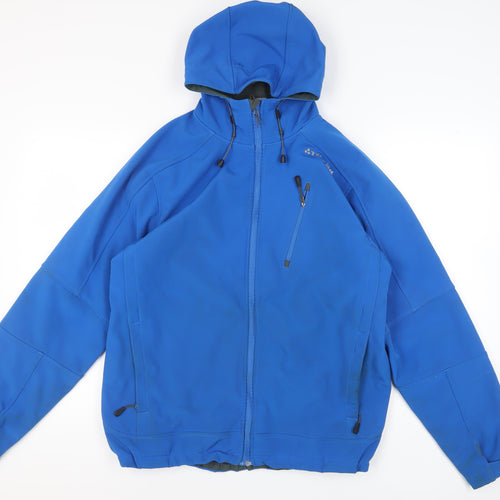 TOG24 Men's Blue Windbreaker Jacket, Size L, Hooded