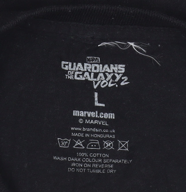 Marvel Men's Black Groot Graphic T-Shirt L