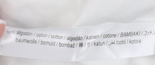 Bershka Unisex White Graphic T-Shirt Size 12