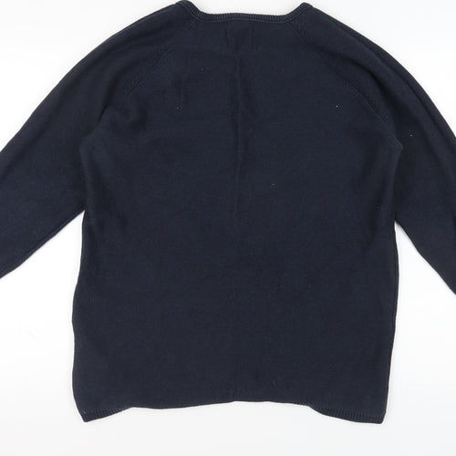 Selected Homme Men's Blue XL Cotton Pullover Jumper