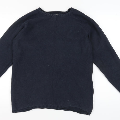 Selected Homme Men's Blue XL Cotton Pullover Jumper