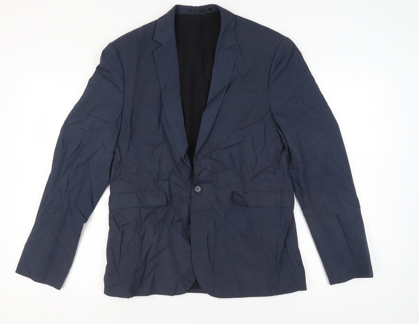 ASOS Men's Blue Single-Breasted Blazer Jacket 40 Regular