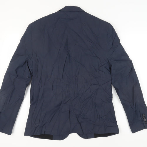 ASOS Men's Blue Single-Breasted Blazer Jacket 40 Regular