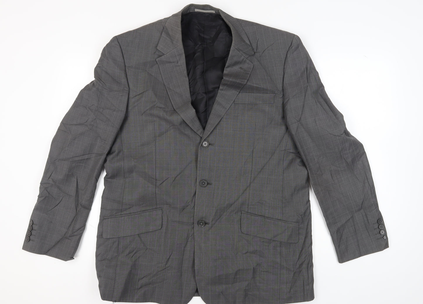 Next Men's Grey Check Blazer 44R