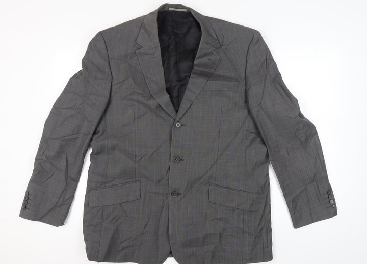 Next Men's Grey Check Blazer 44R