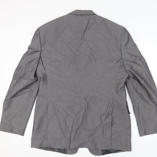 Marino Vicci Men's Grey Blazer, Size 46R, Formal Jacket