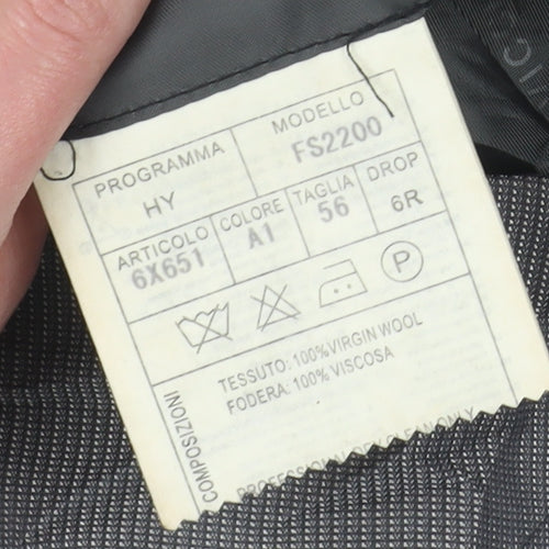 Marino Vicci Men's Grey Blazer, Size 46R, Formal Jacket