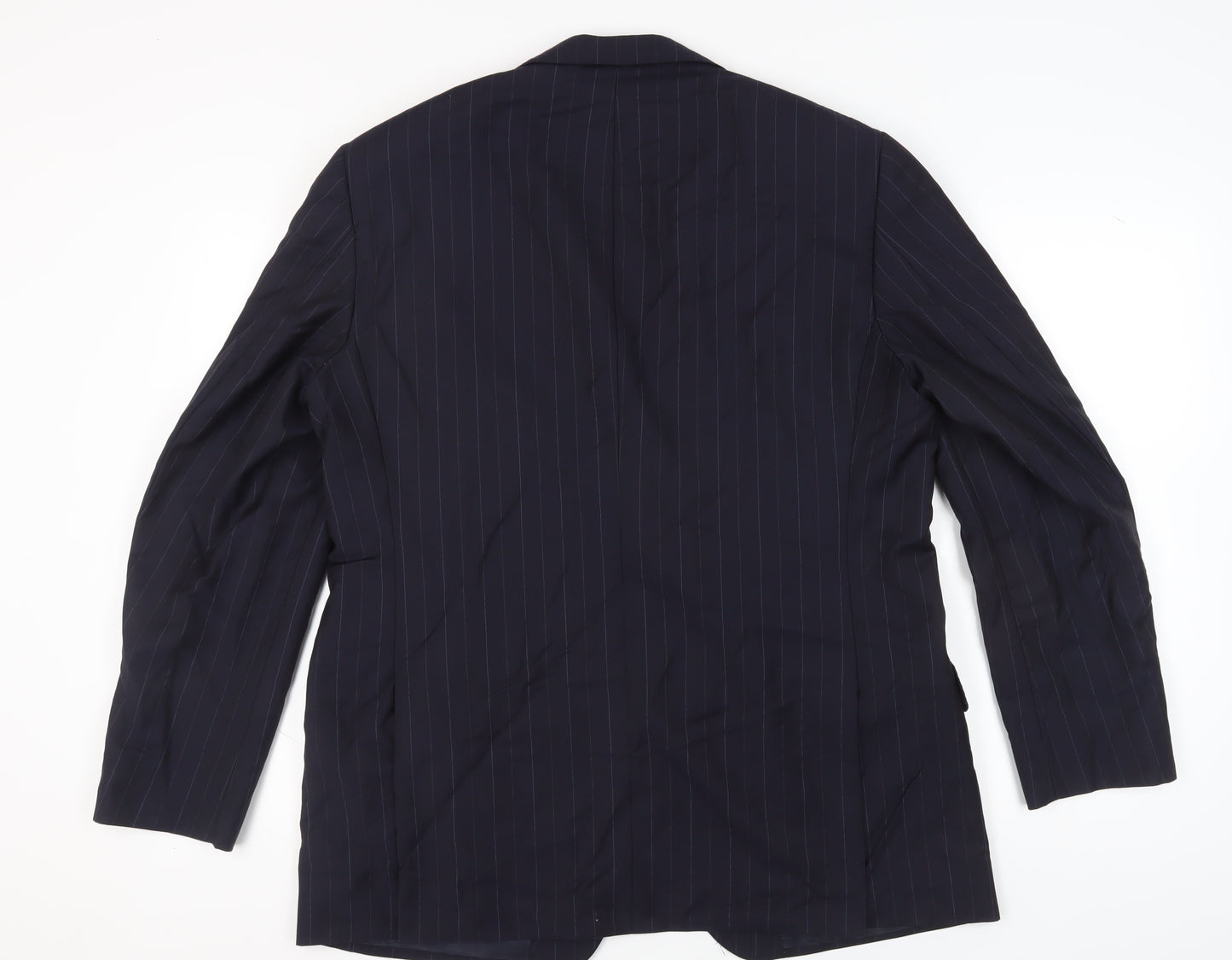 REDA Men's Blue Striped Suit Jacket - Size 48R, Business Formal