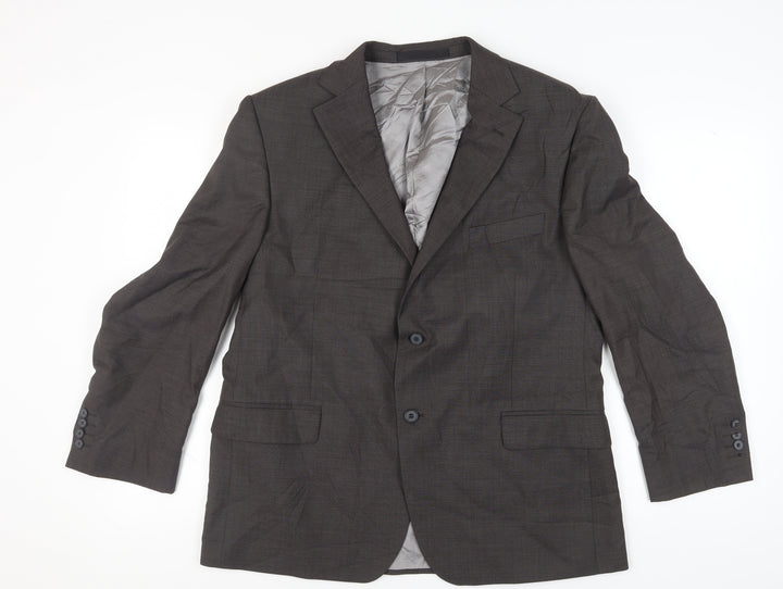 Marks and Spencer Men's Neutral Wool Blazer, 44S