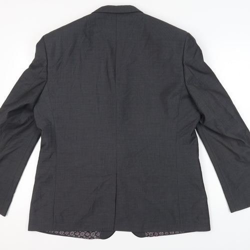 Red Herring Men's Black Regular Suit Jacket 46R