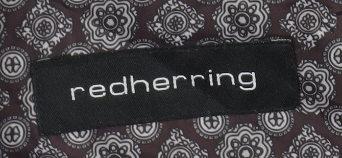 Red Herring Men's Black Regular Suit Jacket 46R