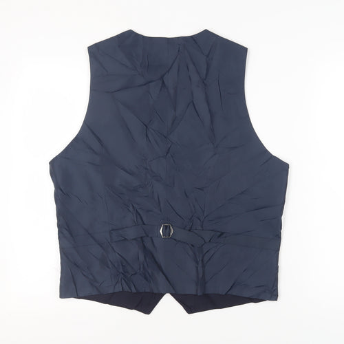 Marks and Spencer Men's Blue Wool Waistcoat 41-43R