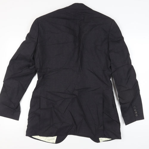 Charles Tyrwhitt Black Men's Wool Blazer 40L