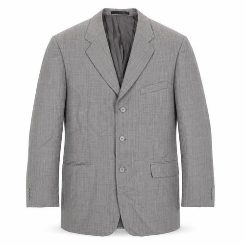 Zantos Men's Grey Check Blazer, Size 42, Business Wear