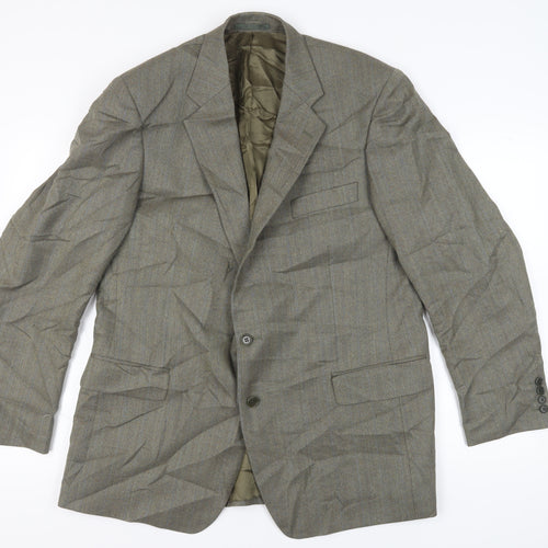 Magee Men's Grey Long Blazer, Classic Fit, Size 46L