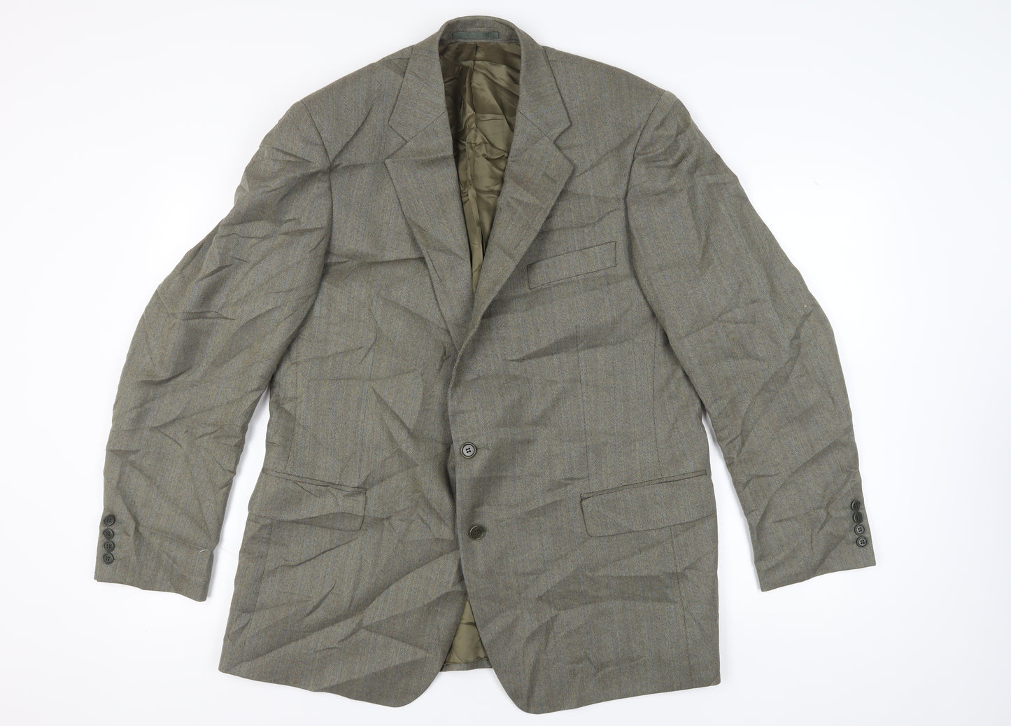 Magee Men's Grey Long Blazer, Classic Fit, Size 46L