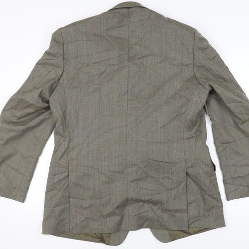 Magee Men's Grey Long Blazer, Classic Fit, Size 46L