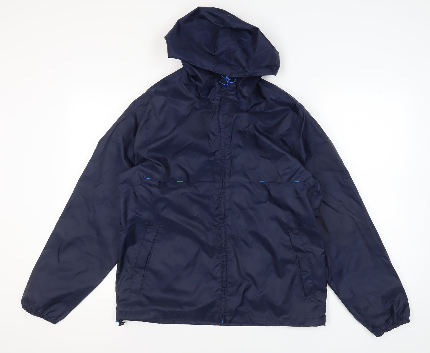 Decathlon Men's Blue Windbreaker Jacket L