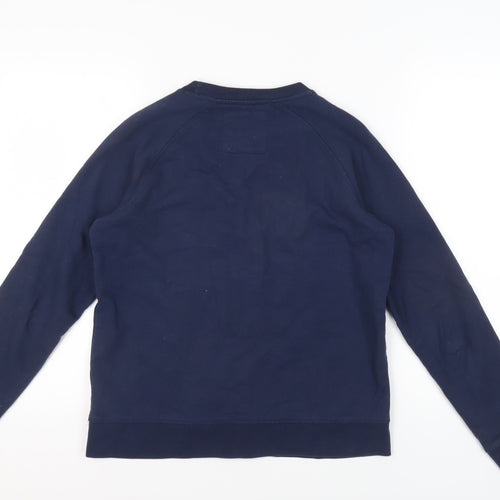 Crew Clothing Company Women's Blue Logo Sweatshirt Size 10