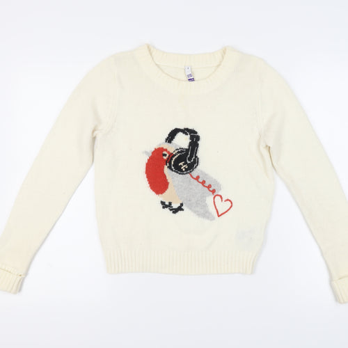 Henry Holland Ivory Women's Pullover Jumper Size 8